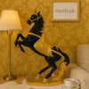 Luxury Black & Gold Horse Statue – Regal Home Decor Showpiece - Clarify.pk