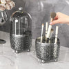 Luxury Makeup Brush Organizer with Glass Dome - Clarify.pk