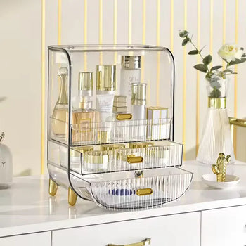 Luxury Makeup Storage Box with Drawers - Clarify.pk
