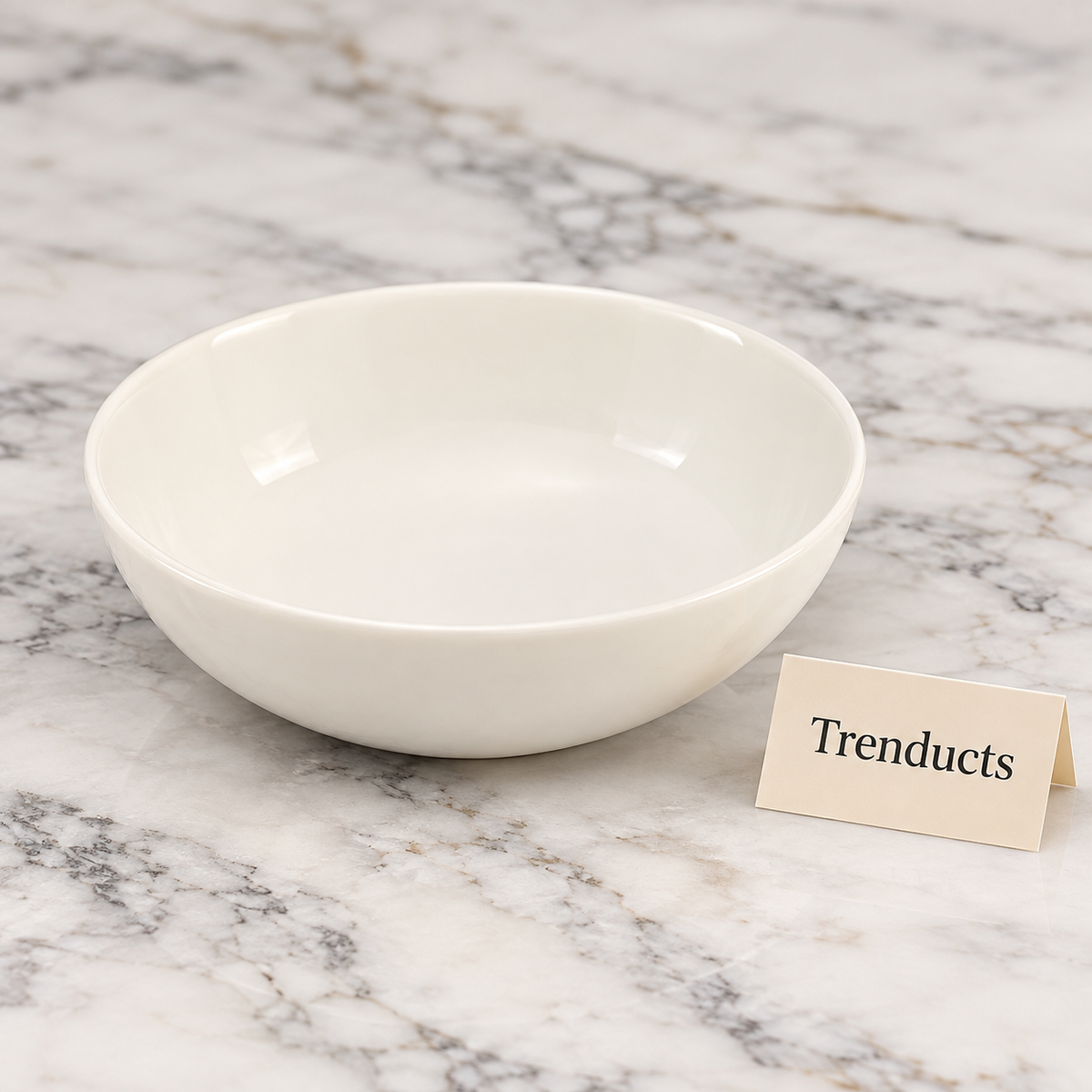 Brilliant Small White Bowl - Plain 5.25 Inch