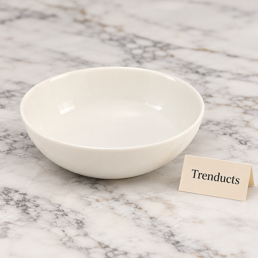 Brilliant Small White Bowl - Plain 5.25 Inch