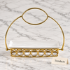 Brilliant 11 inch Plate - Gold Arched Handle Stand