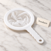 Nylon Mesh Strainer - Fine White Mesh with Long Handle