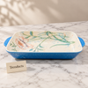 Brilliant Baking Dish - Pink Magnolia Speckled Blue