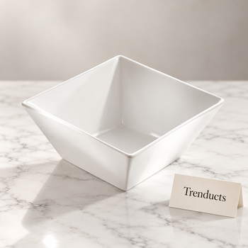 Symphony Square Bowl on white marble | Trenducts