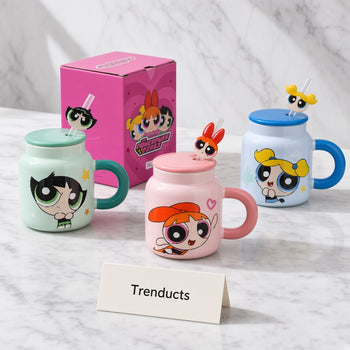 Disney Powerpuff Girls printed mug on white marble - Trenducts