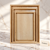 Rectangular Wooden Serving Tray with Raised Edges