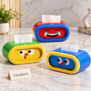 Tissue Box - Cute Cartoon Face Holder with Expressions (Random)