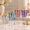 Plastic Juice Cup 350ml - Gold Bow and Deer Lid with Straw (Random)