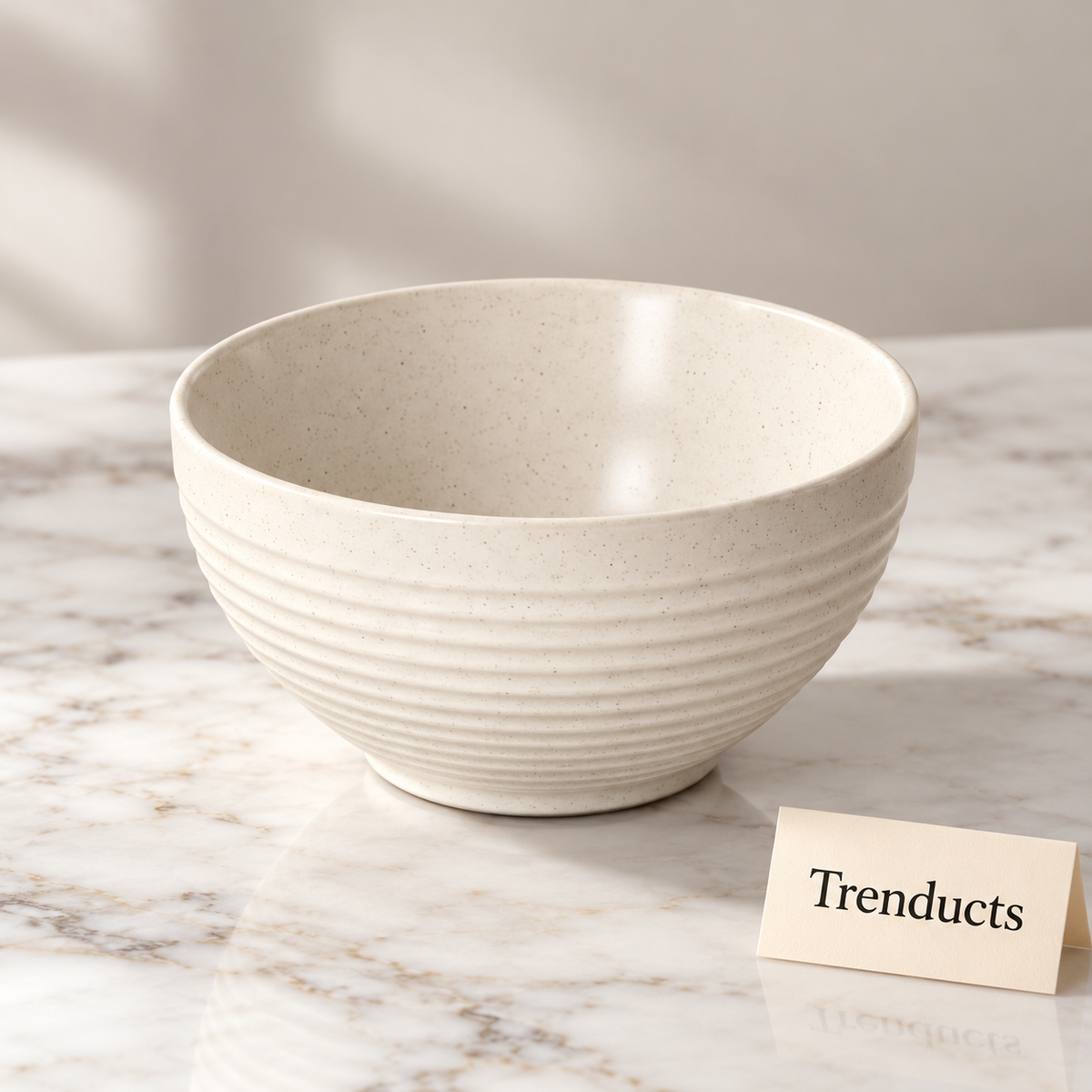 Danny Home Bowl - 4.75 Inch Speckled Ribbed Ceramic