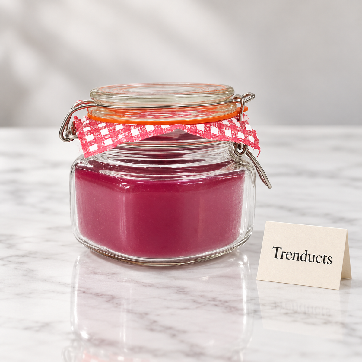 Danny Home Clip Top Jar 525ml - Square Glass