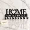 Home Sweet Home Key Holder - Wall Mounted Key Hanger with Hooks