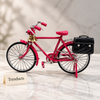 Retro Cycle Miniature - Pink Red Bicycle, Saddle Bag