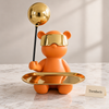 Orange Golden Balloon Bear Tray - Key & Candy Holder