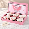 Heart and Bow Bowl Gift Set of 6 - Pink Box