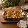 Danny Home Ceramic Baking Dish - Rectangular Blue Floral