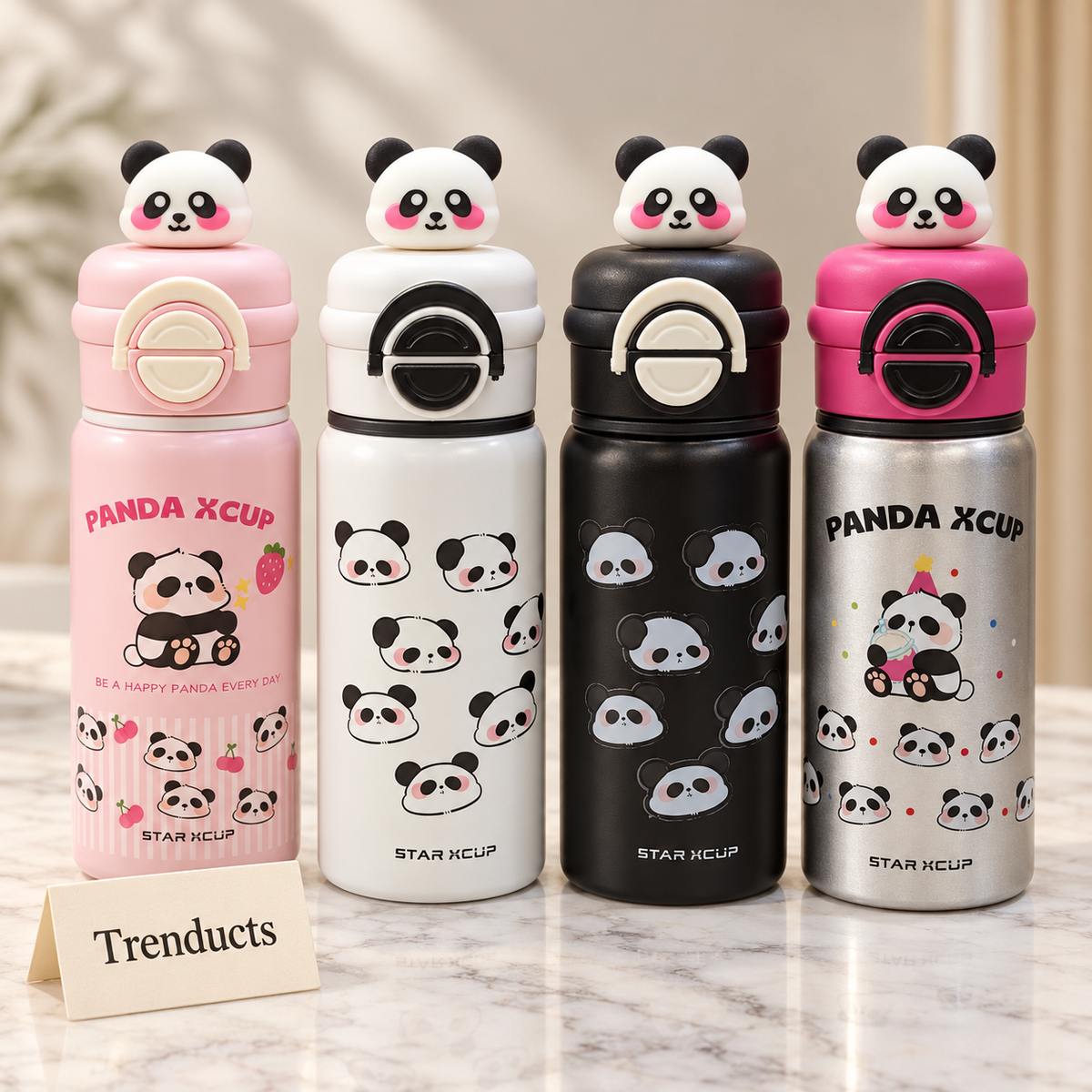 Panda Bottle - Stainless Steel Cute Water Bottle