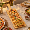 Bamboo Pizza Board - Long Paddle with Handle 40 x 14 cm