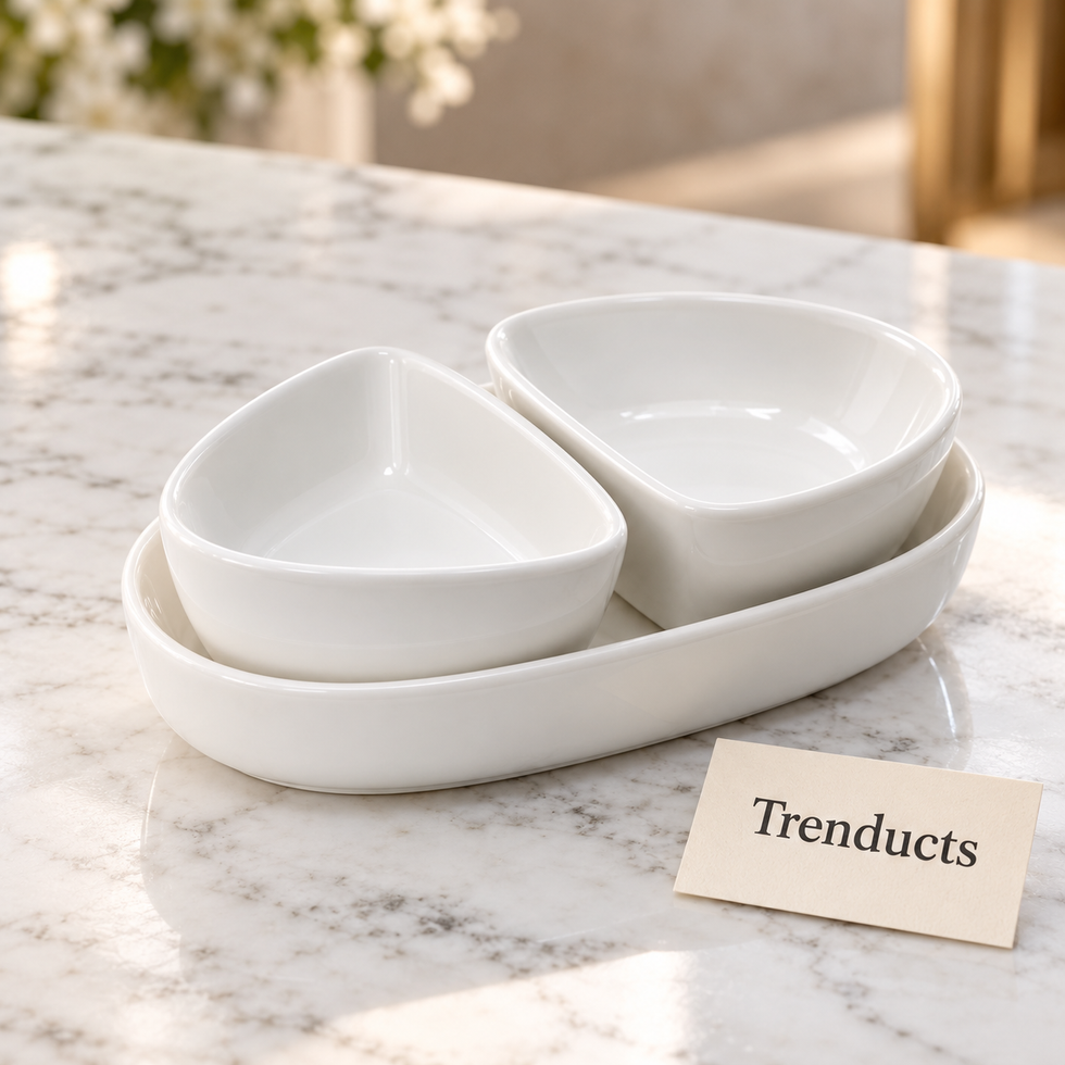 Symphony Moroccan Sauce Set - 3 Piece Tray and Bowls