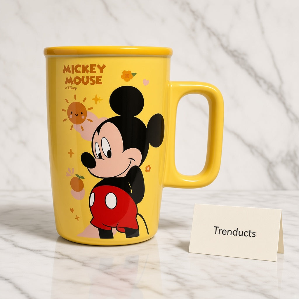 Disney Mickey Mouse Ceramic Mug - Tall Yellow