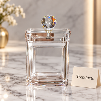 150ml Airtight Canister luxury styled photo on marble with Trenducts card - view 1