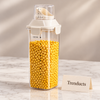 Storage Jar with Measuring Cup - Transparent 1250ml