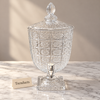 Brilliant Glass Juice Dispenser - Ornate Crystal Cut