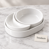 Symphony 3-Piece Dip Set - White Nesting Serving Bowls
