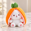 Rabbit Plush Toy - 2-in-1 Reversible Carrot Bunny