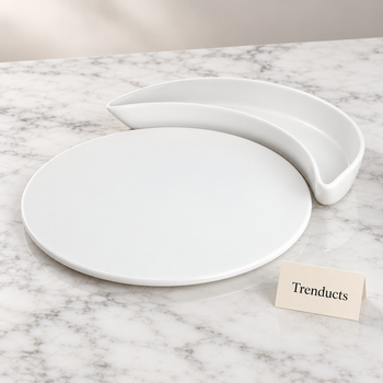 Symphony 2-Piece Serving Set on white marble | Trenducts