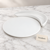Symphony 2-Piece Serving Set - White Platter and Crescent