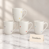 Embossed Daisy Mug 350 ml - White Raised Flowers (Random)