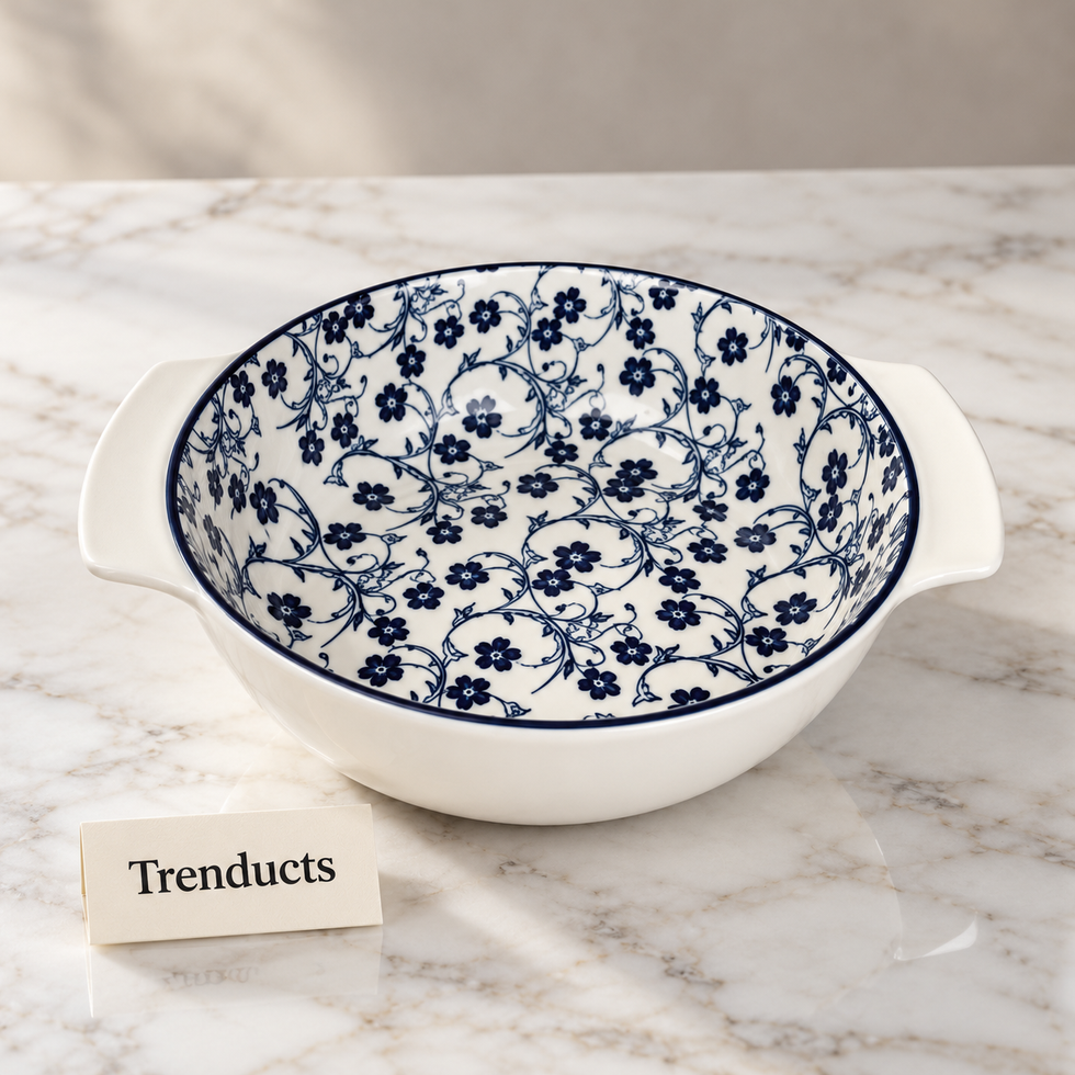 Danny Home Bakeware Bowls - Blue Flower