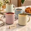 Danny Home Ceramic Mug 450ml - Embossed Pastel (each)