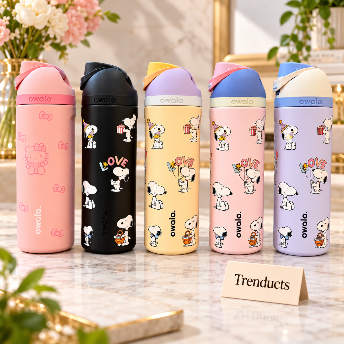 Owala 24oz Bottle 710ml - Insulated Steel Cartoon Print (Random)
