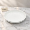 Danny Home Porcelain Plate - 8 Inch White Raised Edge