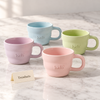 Ceramic Mug 380ml - Pastel Hello Print Coffee Cup (each)