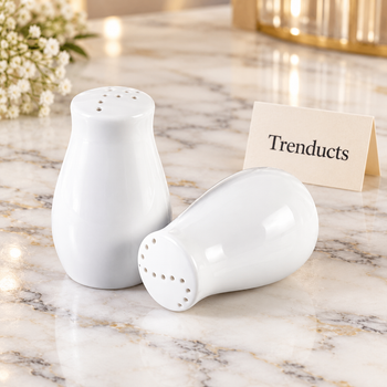 Salt and Pepper Set on a white marble table | Trenducts