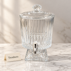 Brilliant Juice Dispenser with Tap - Ribbed Glass Stand