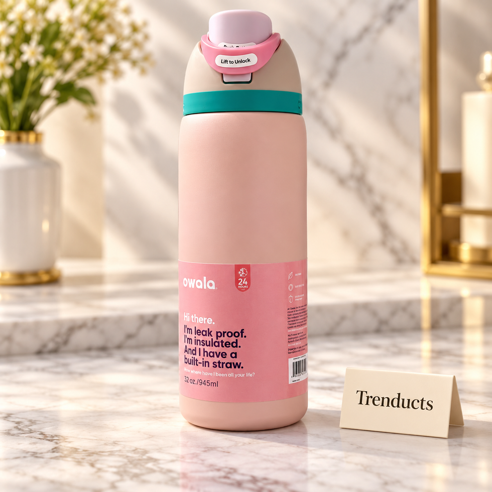 Owala FreeSip 32oz Water Bottle - Blush Pink