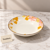 Brilliant Soup Plate 8 Inch - Pink Floral Design