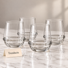 Danny Home Glass Tumbler Set - 4 Pcs 385ml Faceted Base