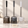 Acrylic Bathroom Brush - Toilet Brush with Textured Holder