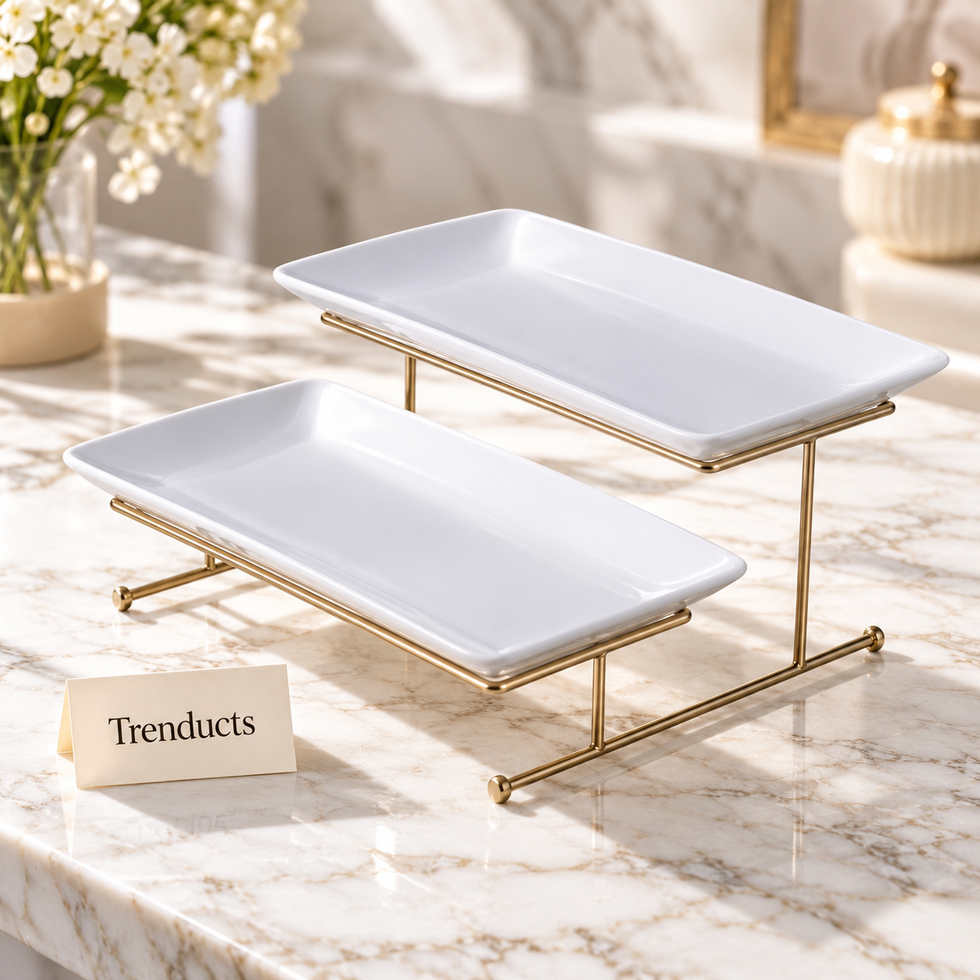 Brilliant Tiered Serving Tray with Stand
