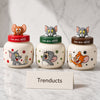 Disney Tom and Jerry Ceramic Jar Set of 3 - 3D Lids