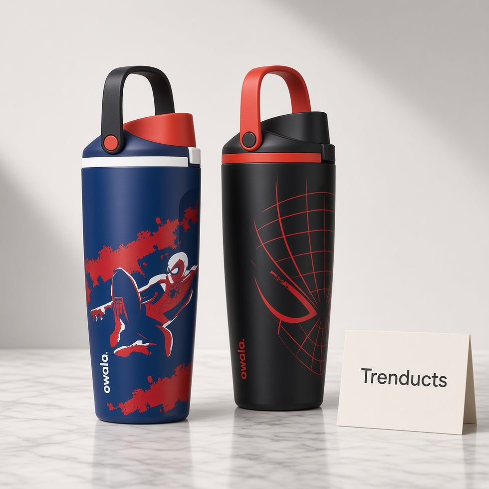 Marvel Spider-Man Steel Water Bottle with Carry Loop