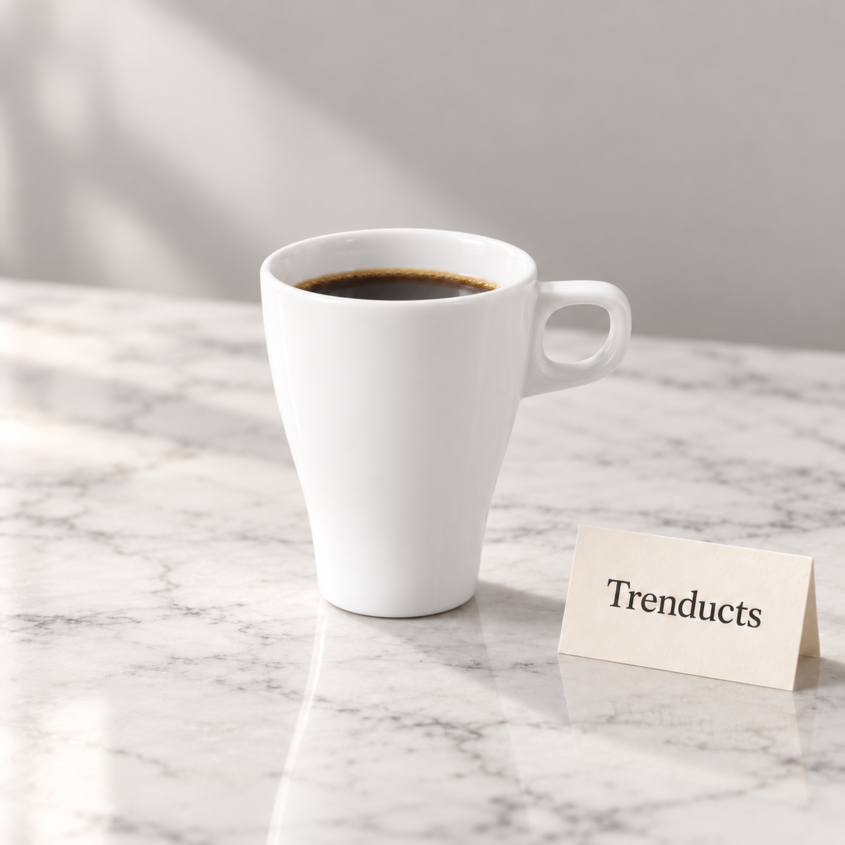 Danny Home Mug - Tall White Tapered Coffee Cup 9x15 cm