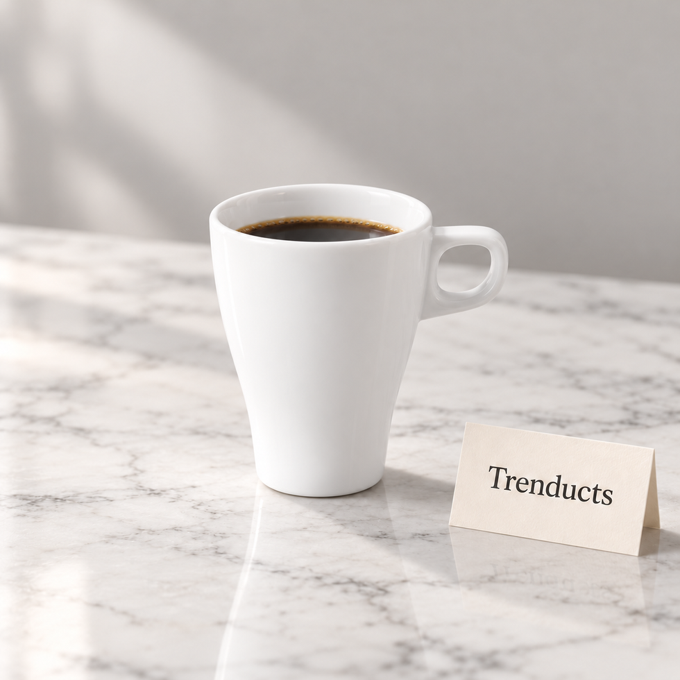 Danny Home Mug - Tall White Tapered Coffee Cup 9x15 cm