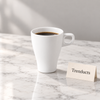 Danny Home Mug - Tall White Tapered Coffee Cup 9x15 cm