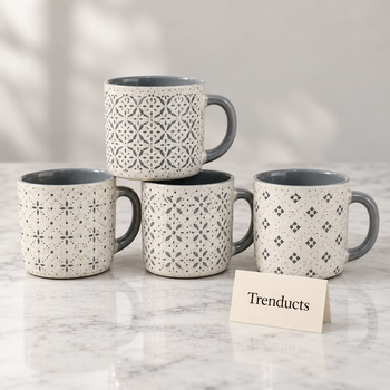 Speckled Tile Pattern Mug designs on white marble | Trenducts